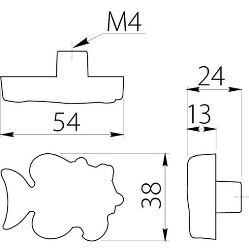 Ручка дитяча гумова риба - um-kid-a-001