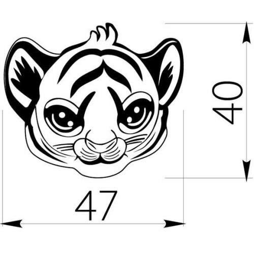 Ручка дитяча гумовий тигрик - um-kid-i-002