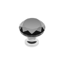 Ручка GTV Crystal Palace CRPB d 40 Хром + Чорне скло