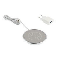 Бездротовий зарядний пристрій LUX з блоком живлення до 10 Вт Кабель USB 2 м