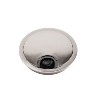 Заглушка під кабелю d 80 металева сатин