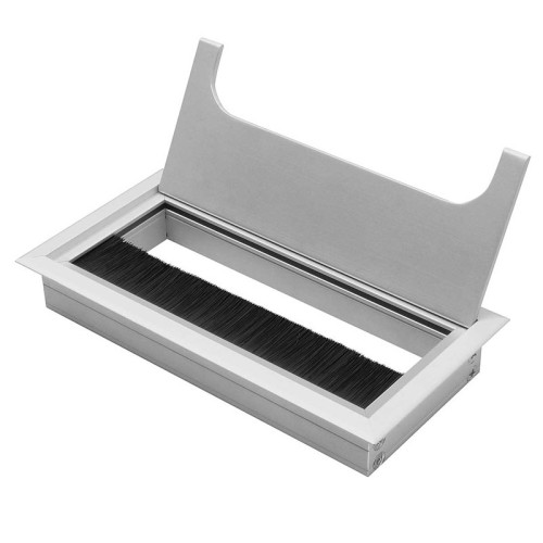 Заглушка под кабеля Merida 80х160 алюминий - LB-80X160-05