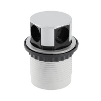 Подовжувач круглий врізний 4 розетки COMFORT (Schucko), провід 1,5м, алюміній