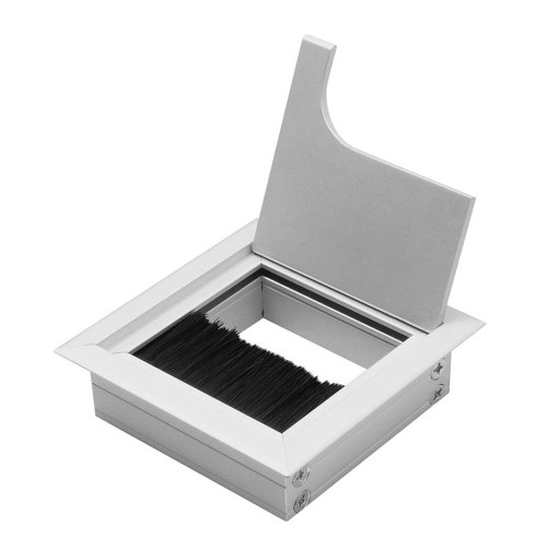 Заглушка под кабеля Merida 80х80 алюминий - LB-K80X80-05