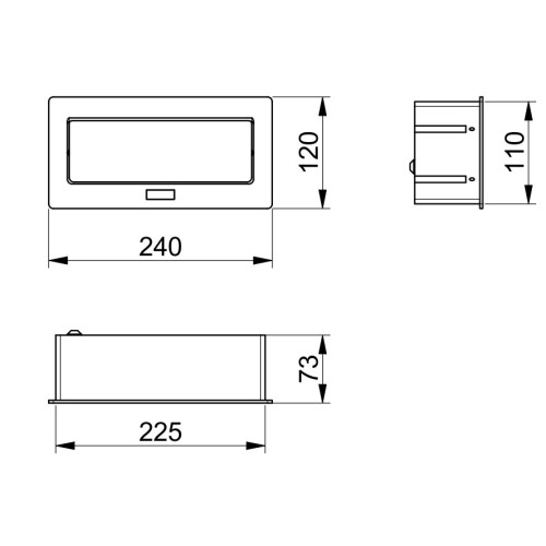 Удлинитель для офиса SOFT на 2 розетки SCHUKO 2xUSB, белый + провод 1,5 метра с вилкой - AE-PBSUC2GS-10