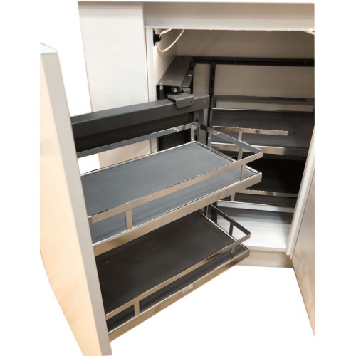 Кутова система зберігання для кухні GTV MOVIX PRO для фасаду 450 мм хром - KO-UMC450-01