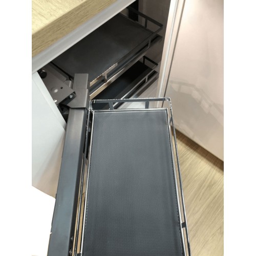 Кутова система зберігання для кухні GTV MOVIX PRO для фасаду 450 мм хром - KO-UMC450-01