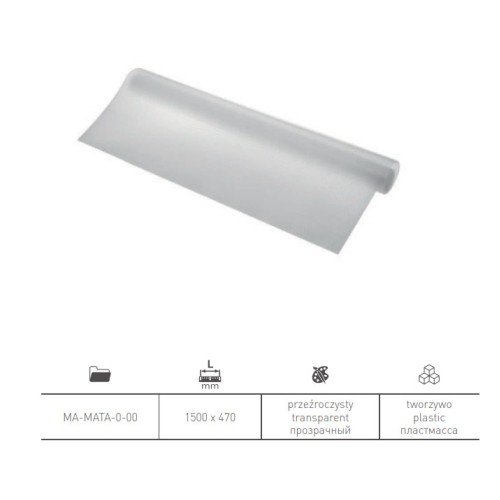 Килимок антиковзкий прозорий шир. 0,473 м х1.5 м - MA-MATA-0-00