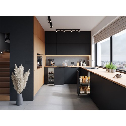 Карго GTV MOVIX PRO Кошик (плоский прут) 300 мм, Графіт - KO-300BO-60