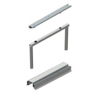 Висувна система REJS для карго midi/maxi, срібло 80 кг