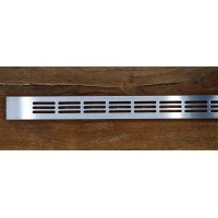 Вентиляційна решітка Інокс 23,5х375 (25 шт) TE12.0347.07.741