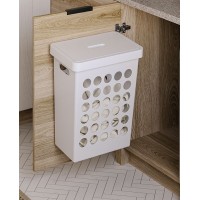 Кошик для білизни 33L пластик білий