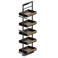 Карго REJS Maxima PURO Графіт/Дерево 5 полиць 300мм 1700-1900 мм (без напрямних) WE35.0028.12.C74