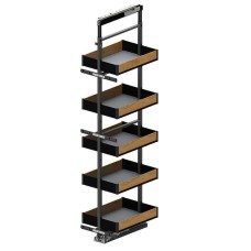 Карго REJS Maxima PURO Графит/Дерево 5 полок 300мм 1700-1900 мм (без направляющих) WE35.0028.12.C74