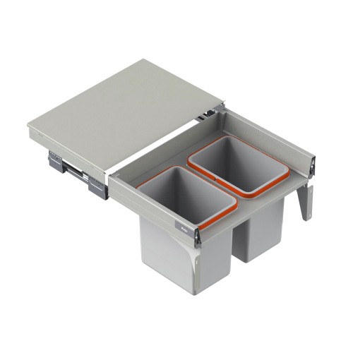 Мусорное ведро REJS Comfort Box 60 H = 350 направляющая L-400 серое - WE28.1722.01.002