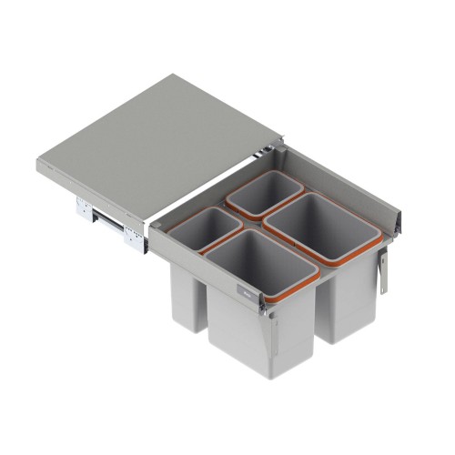 Мусорное ведро REJS Comfort Box 60 H = 350 направляющая L-450 серое - WE28.1717.01.002