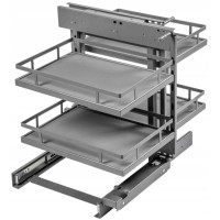 Магічний кут MovixPro - універсальний, з двома висувними кошиками, плоский прут, графіт.