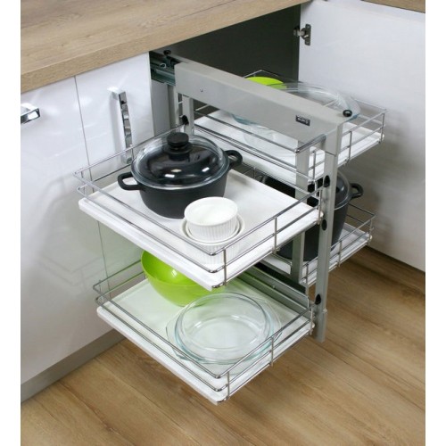 Магічний кут REJS CORNER Comfort 800 Хром/Білий ПРАВИЙ Maxima MAXIMA EVO II WE30.0002.08.374 - WE30.0002.08.374