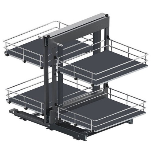 Угол REJS Corner Comfort Maxima SILVA 800, левый, хром / графит - WE32.0001.43.781