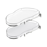 Кут REJS Corner Optima Maxima SILVA 800 правий, хром/білий