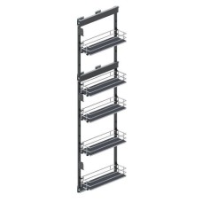 Карго REJS Maxima SILVA максі 200, бічне, ліве, хром/графіт