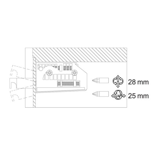 Навіс кухонний STRONG 1 (аналог CAMAR 806) регульований компл. (лівий+правий) - TH01.2050.08.000