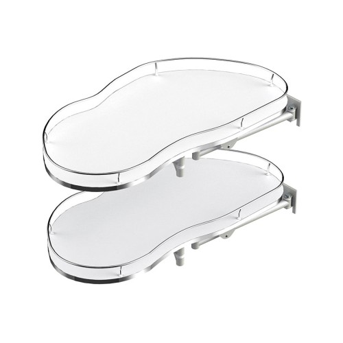 Кут REJS Corner Optima Maxima SILVA 900 правий, хром/білий - WE28.2608.43.374