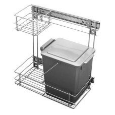 Мусорное ведро REJS универсальное, 12л, фасад 300мм, белое