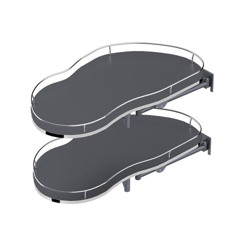 Кут REJS Corner Optima Maxima SILVA 900 правий, хром/графіт - WE28.2608.43.781