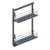 Карго REJS Maxima SILVA міні 150 бічне праве Хром/графіт