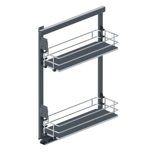 Карго REJS Maxima SILVA міні 150 бічне праве Хром/графіт - WE32.0043.43.781