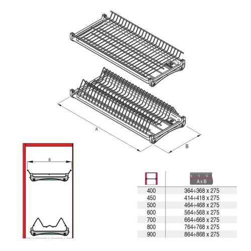 Сушка REJS STANDARD 3 450 мм хром - WE06.0724.01.001