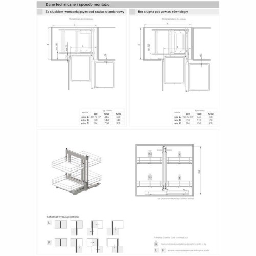 Магический угол REJS CORNER Comfort 1000 Черный/Дерево ЛЕВЫЙ Maxima PURO - WE35.0035.12.C74