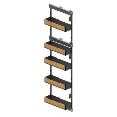 Карго REJS Maxima PURO Графит/Дерево 5 полок 150мм 1700 мм Права Боковая WE35.0023.12.C74