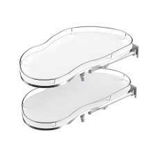 Кут REJS Corner Optima Maxima SILVA 800 Лівий Хром/Білий