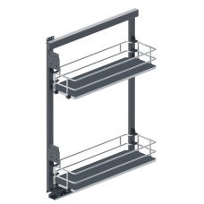 Карго REJS Maxima SILVA міні 200 бічне праве Хром/графіт