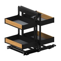 Магический угол REJS CORNER Comfort 1000 Черный/Дерево ПРАВЫЙ Maxima PURO