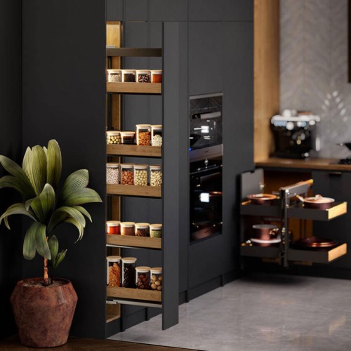 Карго REJS Maxima PURO Графіт/Дерево 5 полиць 200мм 1700 мм Ліва Бічна WE35.0024.12.C74 - WE35.0024.12.C74