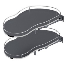 Кут REJS Corner Optima Maxima SILVA 800 правий, хром/графіт