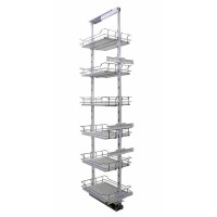 Карго REJS Maxima EVO ХРОМ/Білий 300мм 1700-1900мм 5 полиць (без напрямних)