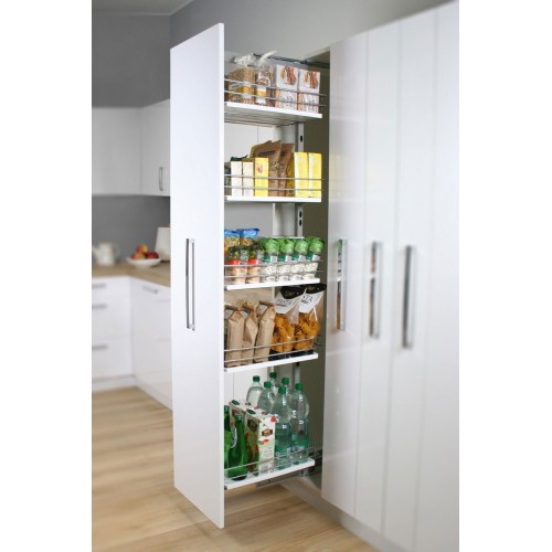 Карго REJS Maxima EVO ХРОМ/Білий 300мм 1700-1900мм 5 полиць (без напрямних) - WE27.5801.08.374