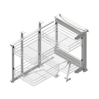 Угол REJS Corner фасад Maxima Classic 900 Левый Хром