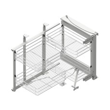 Кут REJS Corner фасад Maxima Classic 900 Лівий Хром