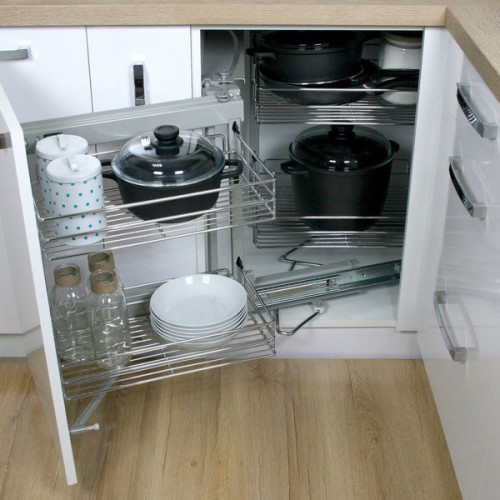 Угол REJS Corner фасад Maxima Classic 900 Левый Хром - WE31.0007.01.001