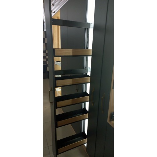 Карго REJS Maxima PURO Графіт/Дерево 5 полиць 150мм 1700 мм Права Бічна WE35.0023.12.C74 - WE35.0023.12.C74