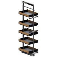 Карго REJS Maxima PURO Графіт/Дерево 5 полиць 400мм 1700-1900мм (без напрямних)