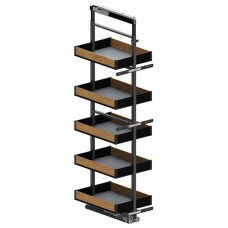 Карго REJS Maxima PURO Графит/Дерево 5 полок 400мм 1700-1900мм (без направляющих)