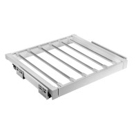 Вішалка для штанів elite 900 мм з доводчиком, колір білий