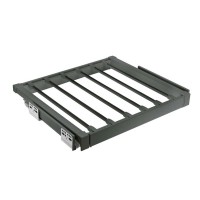 Вішалка для штанів elite 900 мм з доводчиком, колір графіт.