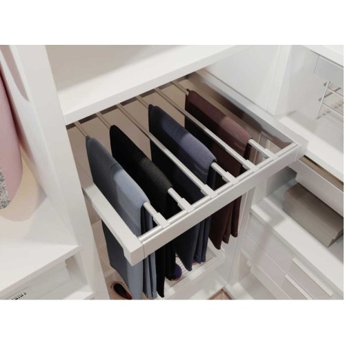 Вішалка для штанів elite 900 мм з доводчиком, колір графіт - WG-WSPOD90-60